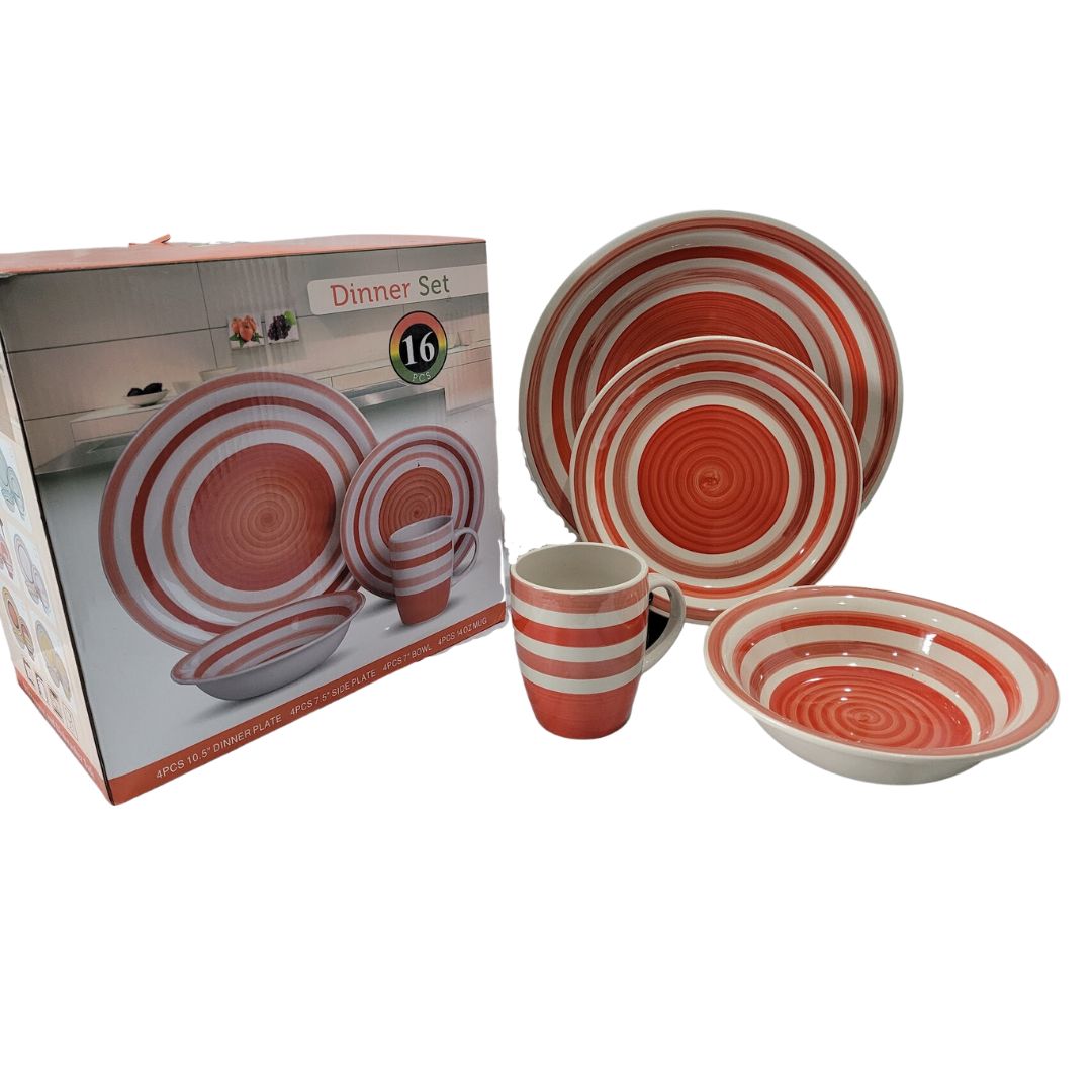 16pc Handpainted Dinner Set