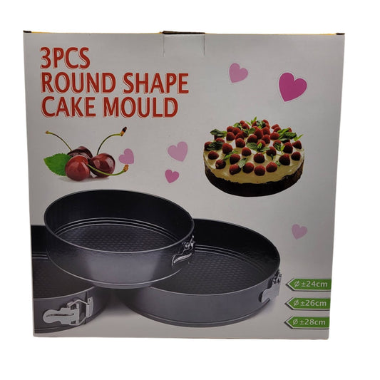 3Pc Round Cake pan