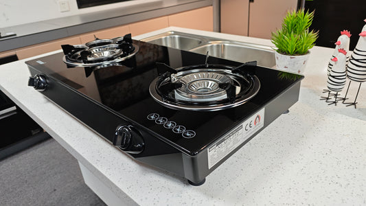 Sumani 2-Burner Glass Top Gas Stove