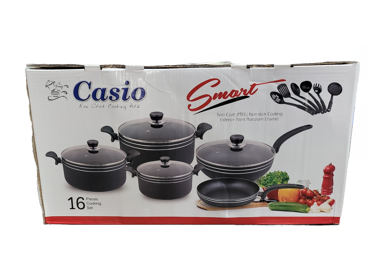 16pc Smart Non-stick Pot Set