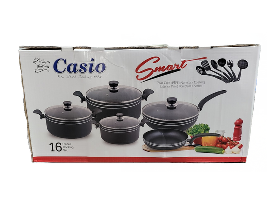 16pc Smart Non-stick Pot Set