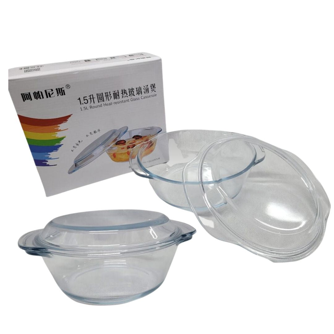 1.5L Glass Casserole Dish